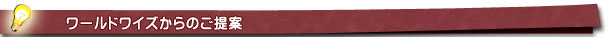 ワールドワイズからのご提案