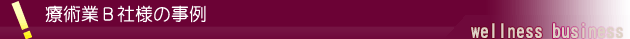 療術業B社様の事例